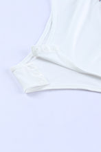 Load image into Gallery viewer, Sky Blue Floral Surplice Wide Sleeve Bodysuit