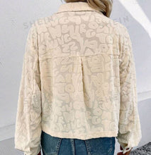 Load image into Gallery viewer, Leopard Pattern Flap Pocket Button Front Jacket