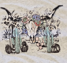 Load image into Gallery viewer, Bull Skull Graphic T-Shirt