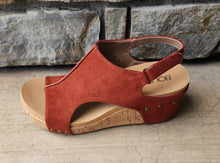 Load image into Gallery viewer, Corkys Rust Suede Carley