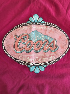 Coors Pink Logo Graphic Tee