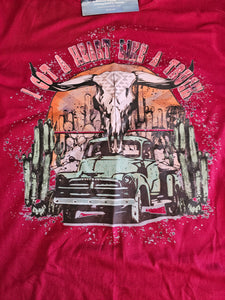 Heart Like a Truck Graphic Tee Green Truck