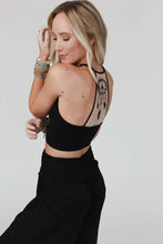 Load image into Gallery viewer, Peace Dreamcatcher Tattoo Bralette - Black