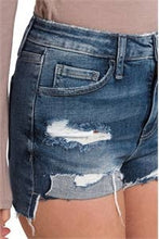 Load image into Gallery viewer, Zenana Cutoff Denim Shorts with Front Folded Hem