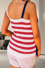 Load image into Gallery viewer, US Flag Theme V-Neck Knit Cami