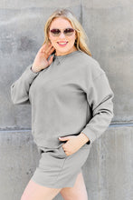 Load image into Gallery viewer, Double Take Full Size Texture Long Sleeve Top and Drawstring Shorts Set