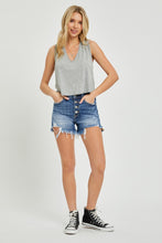 Load image into Gallery viewer, RISEN Button Fly Frayed Hem Denim Shorts