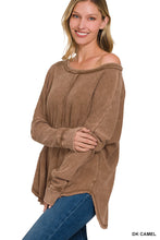 Load image into Gallery viewer, Zenana Oversized Baby Waffle Long Sleeve Top