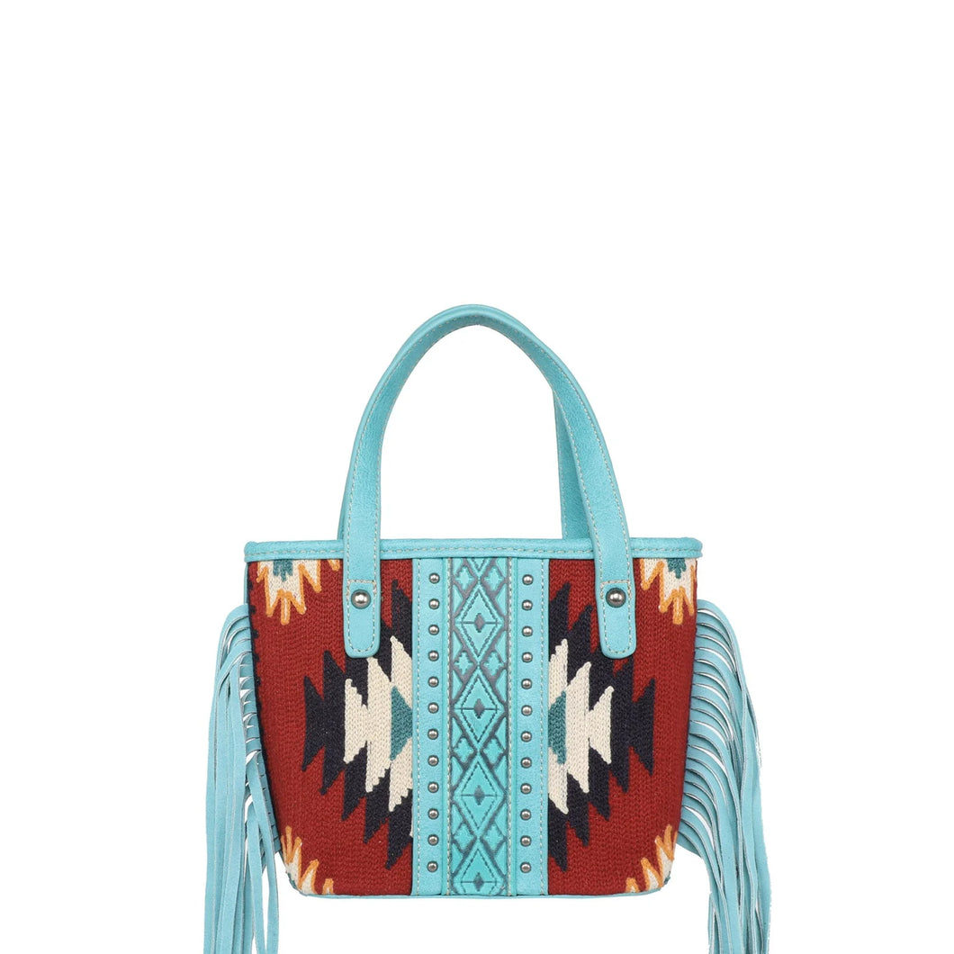 Montana West Aztec Tapestry Small Tote/Crossbody