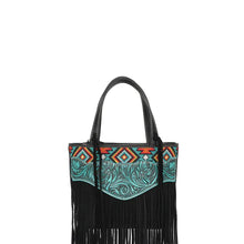 Load image into Gallery viewer, Montana West Embroidered Collection Small Tote/Crossbody - Black