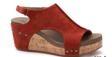 Load image into Gallery viewer, Corkys Rust Suede Carley