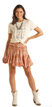 Load image into Gallery viewer, Rock &amp; Roll Denim Women&#39;s Tan Boot Stitch Skirt