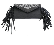 Load image into Gallery viewer, Montana West Genuine Leather Clutch/Crossbody - Black
