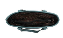Load image into Gallery viewer, Montana West Aztec Tooled Collection Concealed Carry Western Tote With Matching Wallet