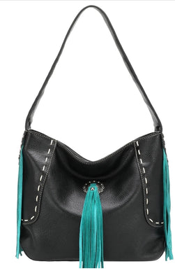 Montana West Embroidered Fringe Embroidered Concealed Carry Hobo