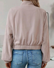 Load image into Gallery viewer, Drop Shoulder Button Front Corduroy Jacket