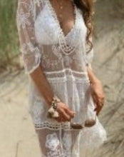 Load image into Gallery viewer, Lace &amp; Crochet Tunic  White