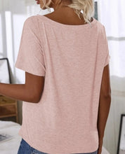 Load image into Gallery viewer, Off The Shoulder Pink Tee