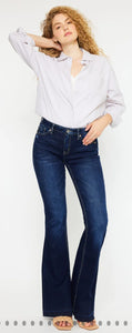 Kancan Heidi Mid Rise Flare Jeans