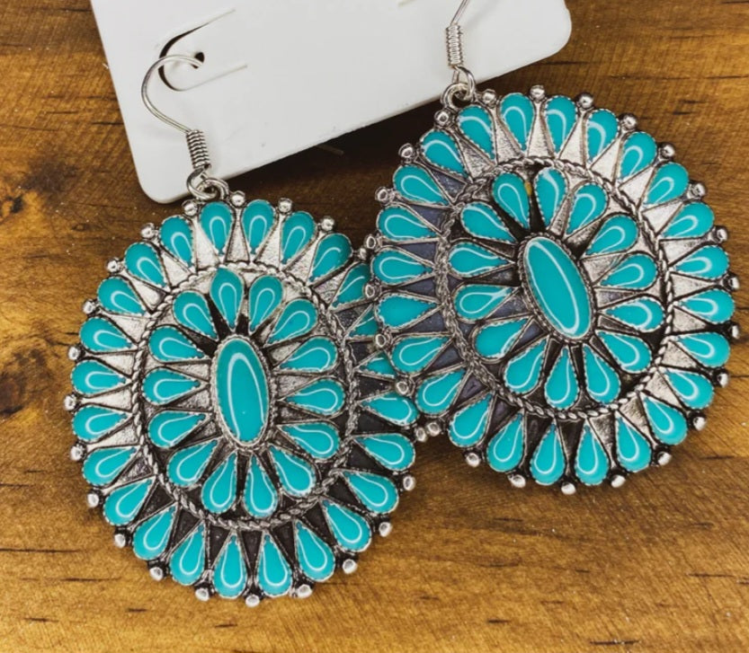 Western Concho Earrings