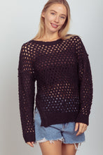Load image into Gallery viewer, VERY J Openwork Slit Knit Cover Up