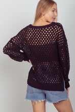 Load image into Gallery viewer, VERY J Openwork Slit Knit Cover Up
