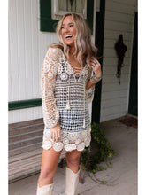 Load image into Gallery viewer, Three Birds Nest St Barths Crochet Tunic - White One Size