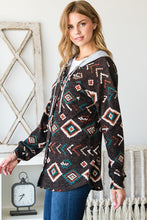 Load image into Gallery viewer, Aztec Hooded Shacket