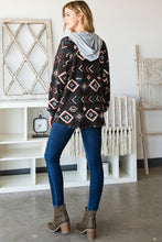 Load image into Gallery viewer, Aztec Hooded Shacket