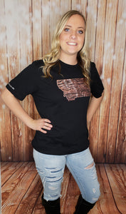 Womens Wood Grain Montana T-Shirt