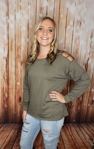 Pull Over Cut Out Sweater