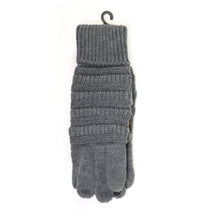 Load image into Gallery viewer, Solid Cable Knit CC Gloves