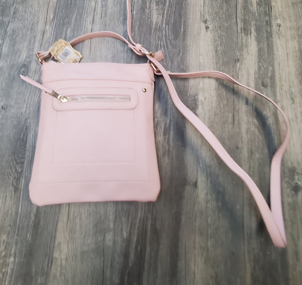 Light pink crossbody purse
