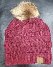 Load image into Gallery viewer, POM CC CRISS-CROSS KNIT BEANIE