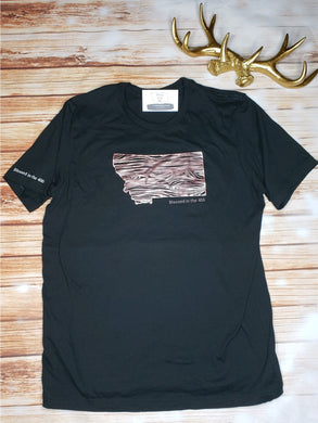 Womens Wood Grain Montana T-Shirt