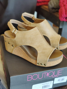 Corkys Carley Wedge Taupe