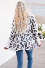 Load image into Gallery viewer, White Vintage Leopard Print Open Cardigan