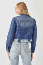 Load image into Gallery viewer, Risen Distressed Jean Jacket
