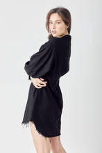 Load image into Gallery viewer, Risen Black Linen Dress