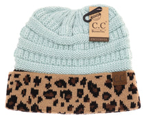 Load image into Gallery viewer, Leopard Print CC Beanie Tail