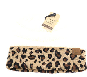 Leopard Print CC Beanie Tail