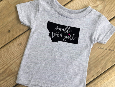 Kids Small Town Girl Montana Shirt