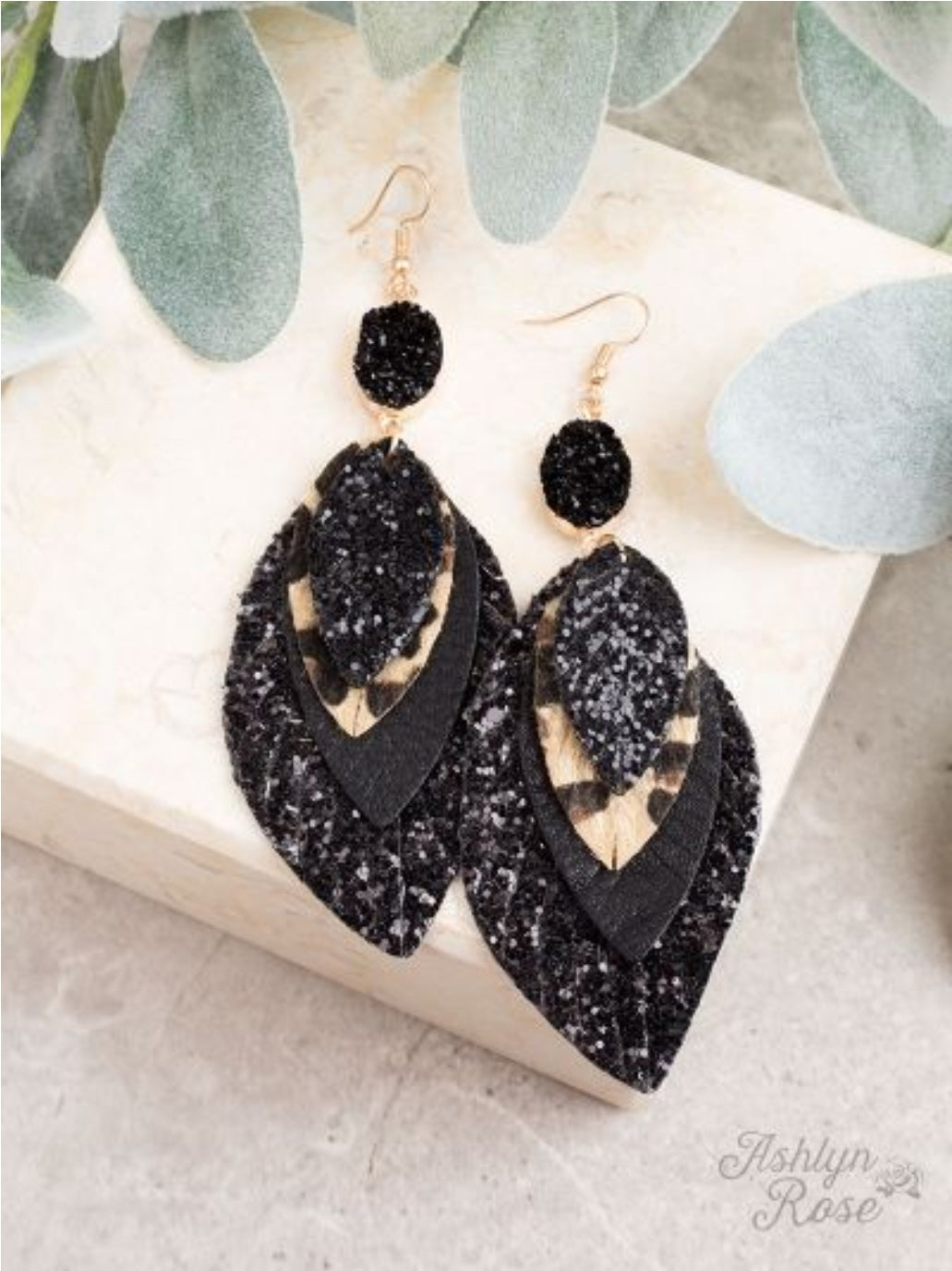 Perfect Trio Earring, Black 73755