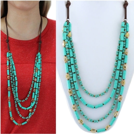 Layered Necklace Turquoise 72329