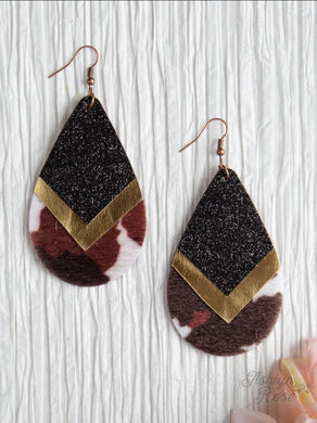 Chevron Teardrop Earrings 04410