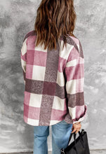 Load image into Gallery viewer, Pink Plaid Color Block Shacket