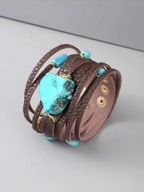 Turquoise Decor Strap Bracelet