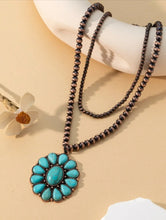 Load image into Gallery viewer, Turquoise Charm Beaded Layered Necklace