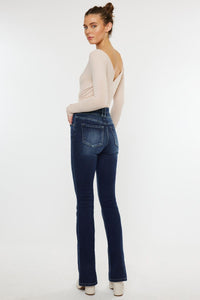 Kancan Double Botton High Rise Skinny Boot Cut