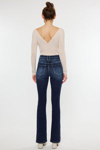 Kancan Double Botton High Rise Skinny Boot Cut